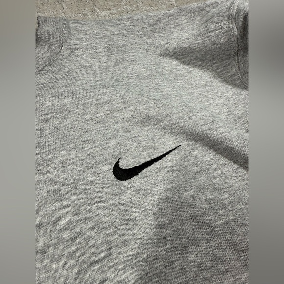 VTG 90s Nike White Tag Gray Crew Neck Sweatshirt Side Swoosh Check USA Size M - Picture 5 of 11